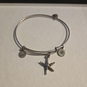 Alex and Ani Silver Starfish Charm Bracelet
